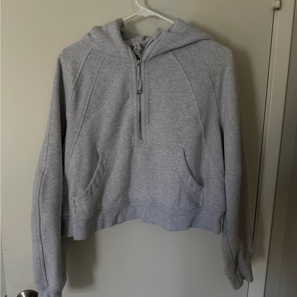 Scuba Oversized half-zip up hoodie